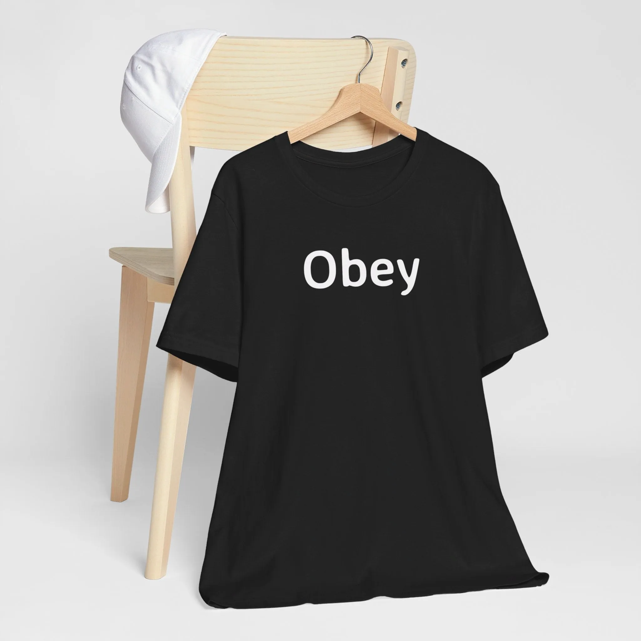 Unisex Jersey Short Sleeve Tee - "Obey"