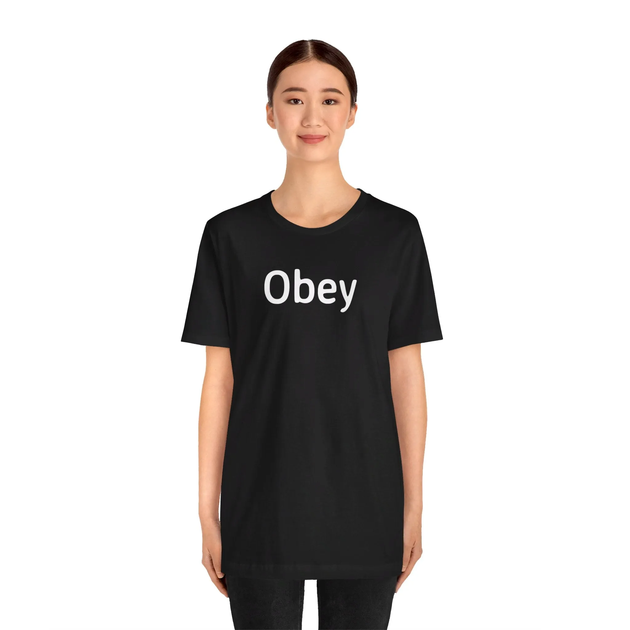 Unisex Jersey Short Sleeve Tee - "Obey"