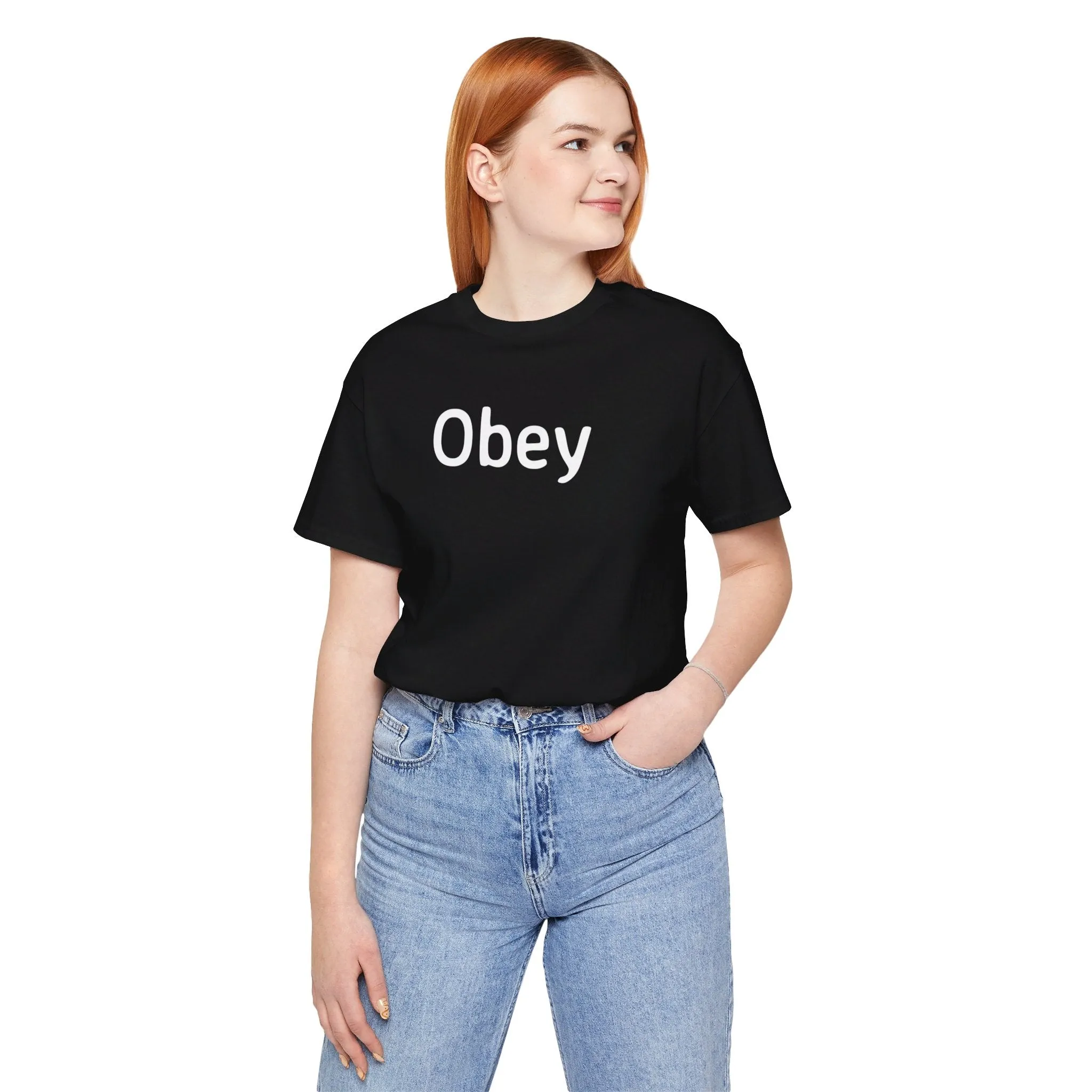 Unisex Jersey Short Sleeve Tee - "Obey"