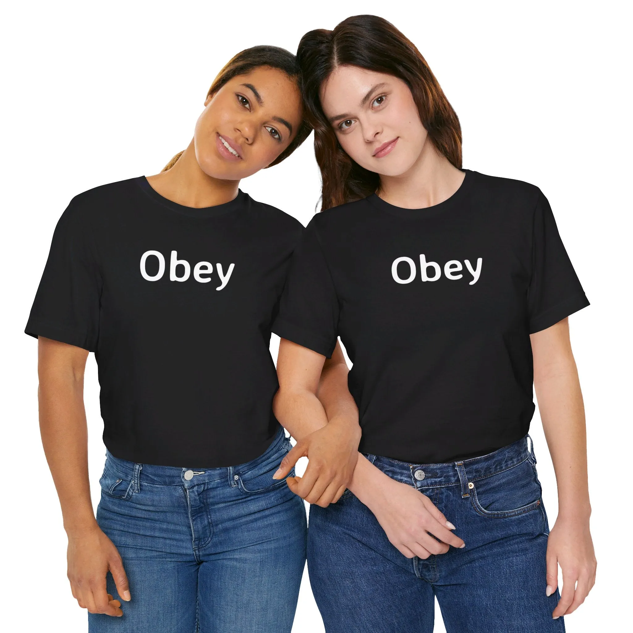 Unisex Jersey Short Sleeve Tee - "Obey"