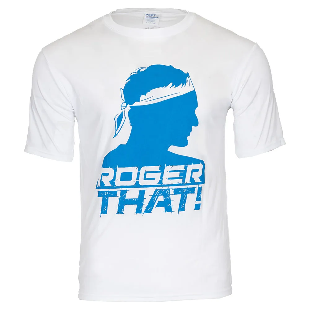 Unisex Roger That Tennis Tee White