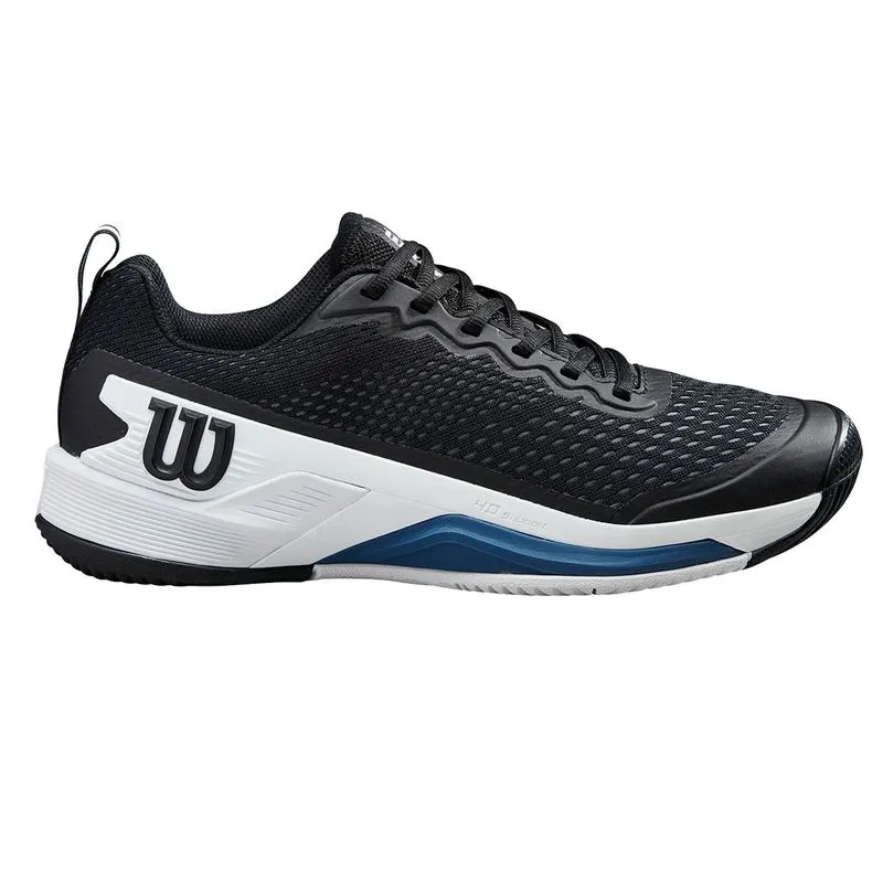 Wilson Men's Rush Pro 4.5 Tennis Shoes Black Ensign Blue