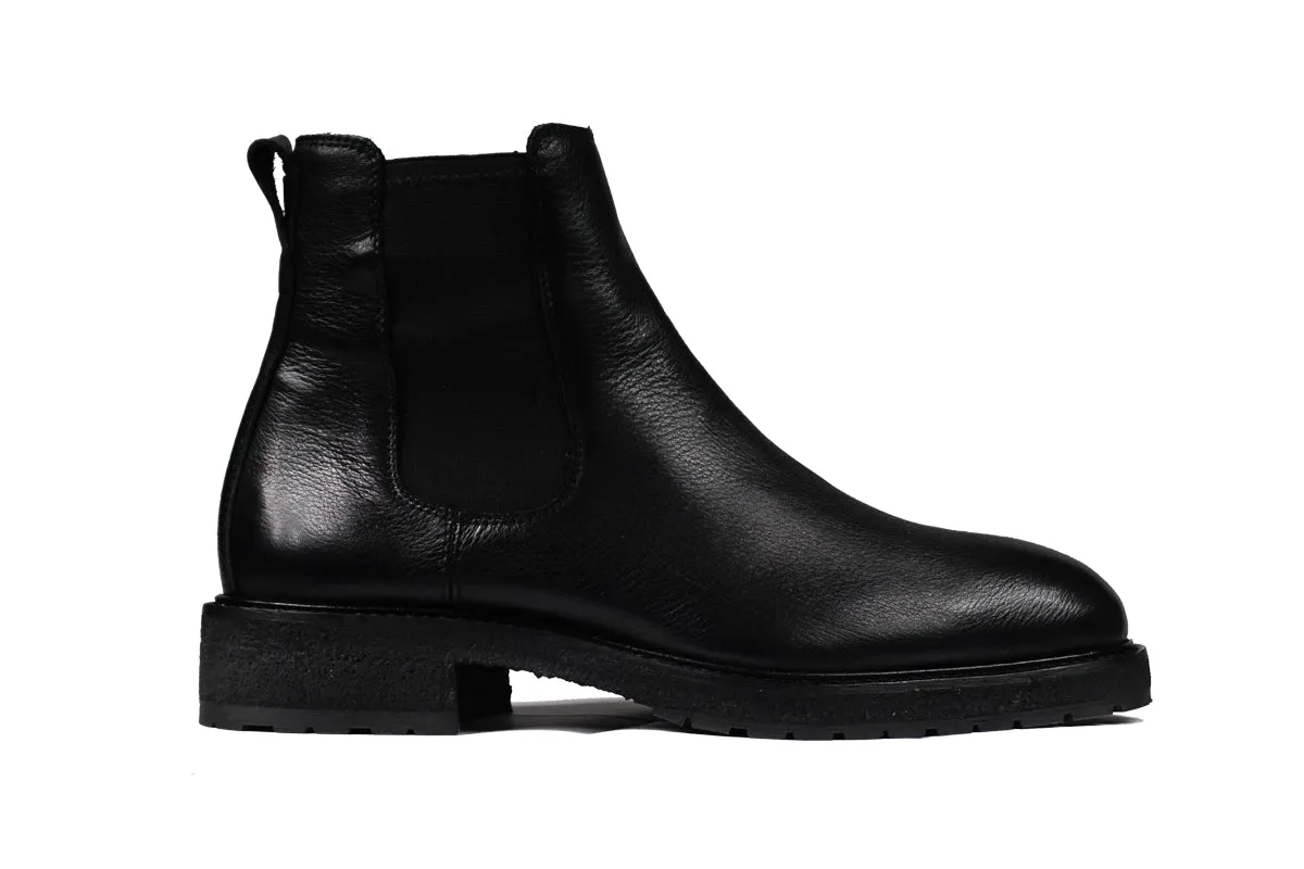 Winter Chelsea Boots - Black Leather