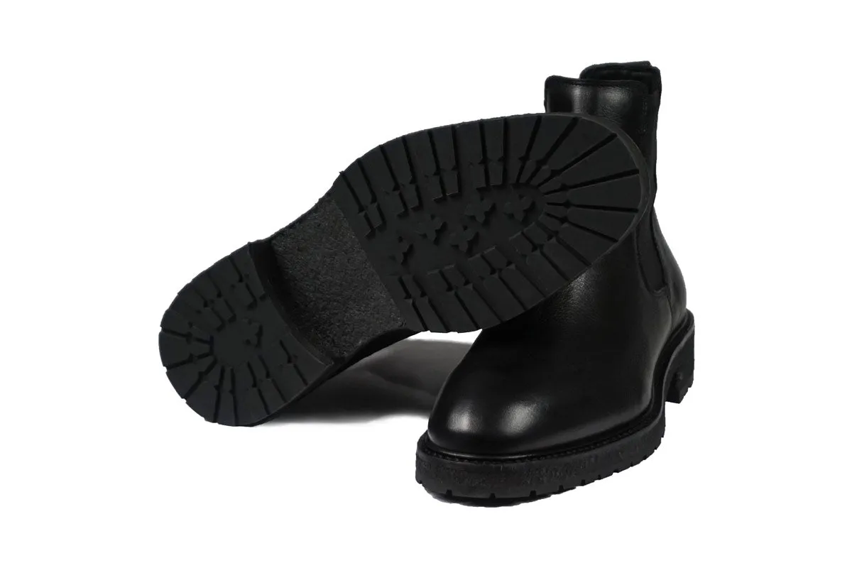 Winter Chelsea Boots - Black Leather