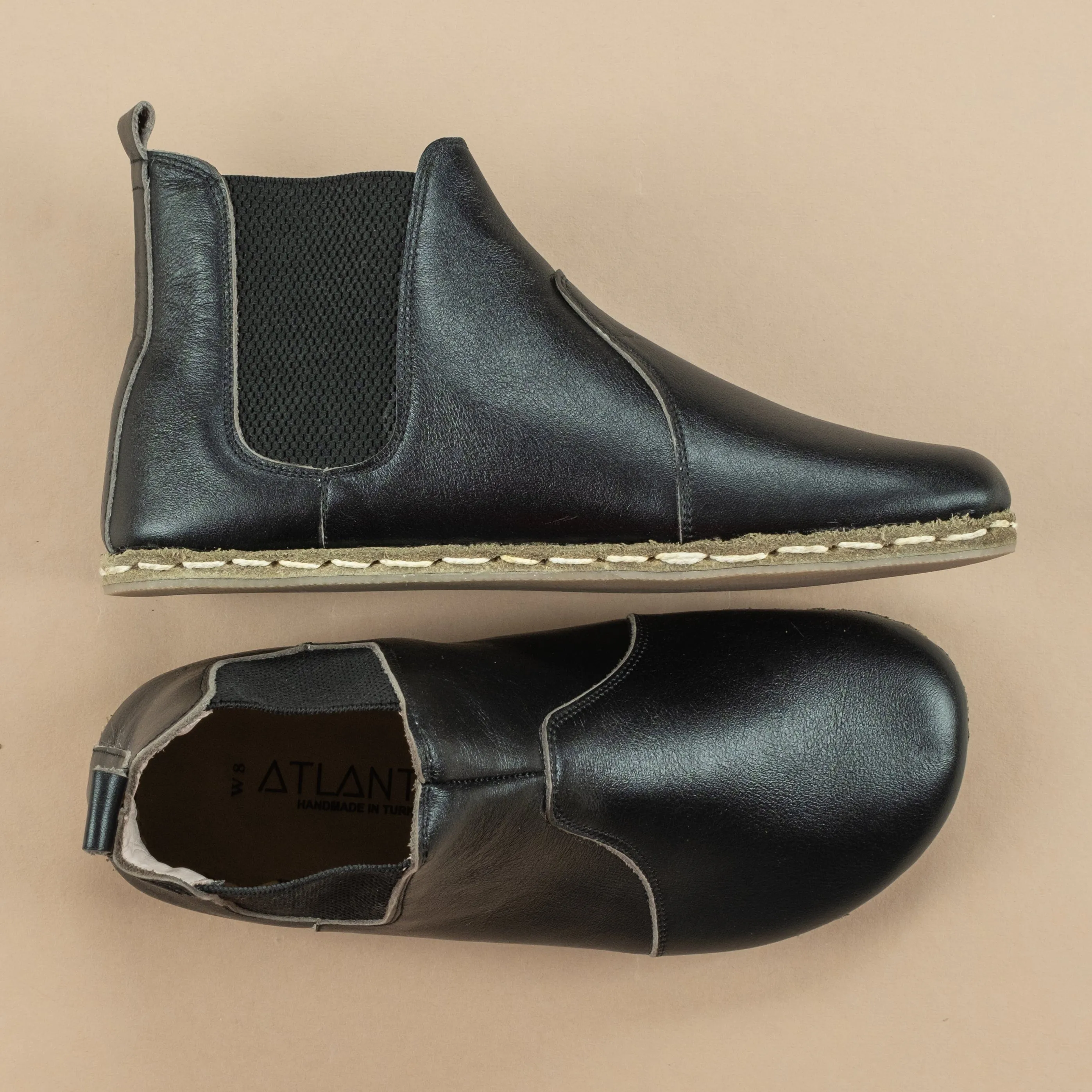 Women's Black Barefoot Chelsea Boots