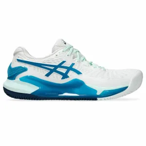 Women's Tennis Shoes Asics Gel-Resolution 9 Clay Mujer White