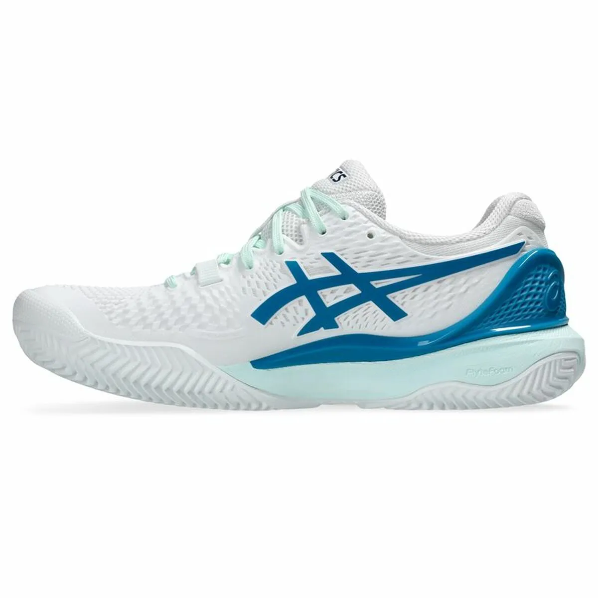 Women's Tennis Shoes Asics Gel-Resolution 9 Clay Mujer White