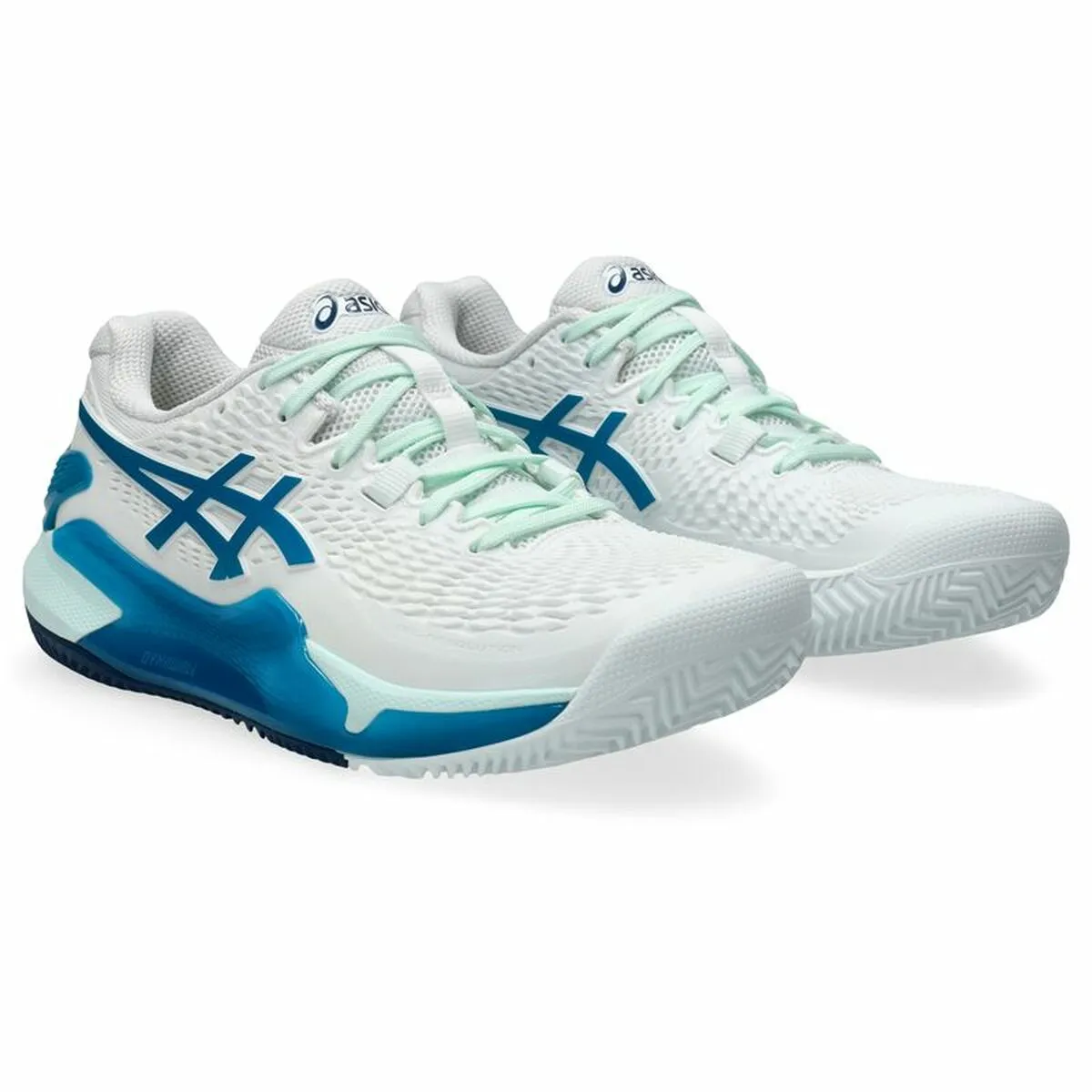 Women's Tennis Shoes Asics Gel-Resolution 9 Clay Mujer White