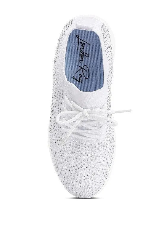 Women's Tennis Shoes Elizha Stud Embellished Lace Up