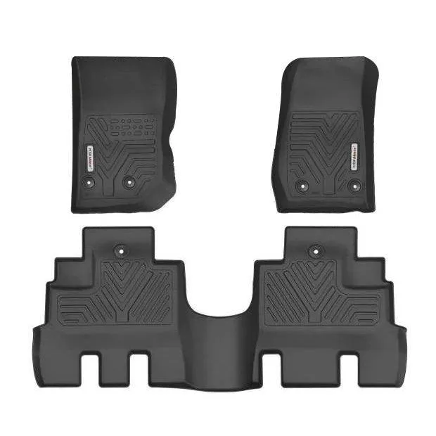 YITAMOTOR® Floor Mats Floor Liners For Jeep Wrangler JK Unlimited 2014-2018, 1st & 2nd Row All Weather Protection