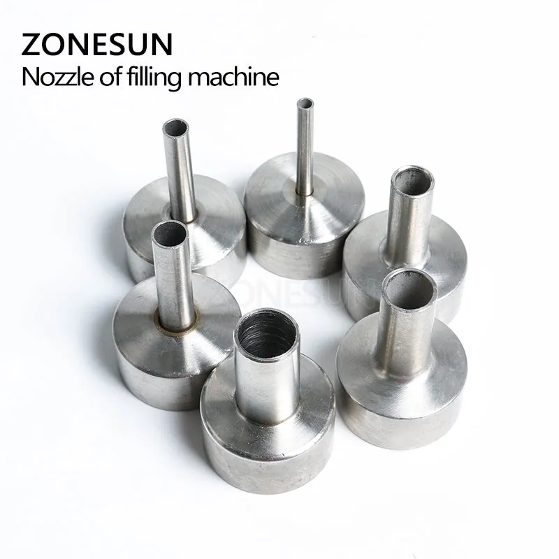 ZONESUN Filling Nozzle 4mm 6mm 8mm 10mm 12mm 14mm For Piston Paste Liquid Filling Machine