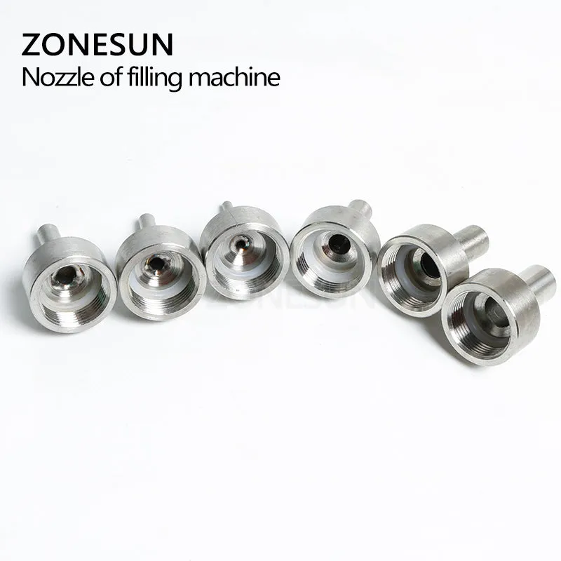 ZONESUN Filling Nozzle 4mm 6mm 8mm 10mm 12mm 14mm For Piston Paste Liquid Filling Machine