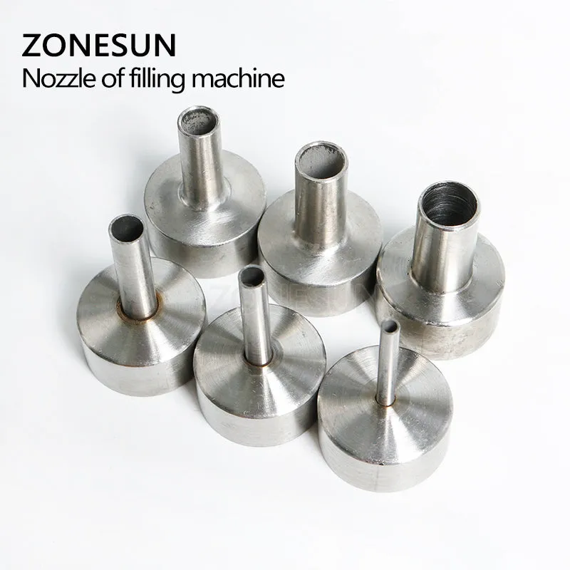 ZONESUN Filling Nozzle 4mm 6mm 8mm 10mm 12mm 14mm For Piston Paste Liquid Filling Machine