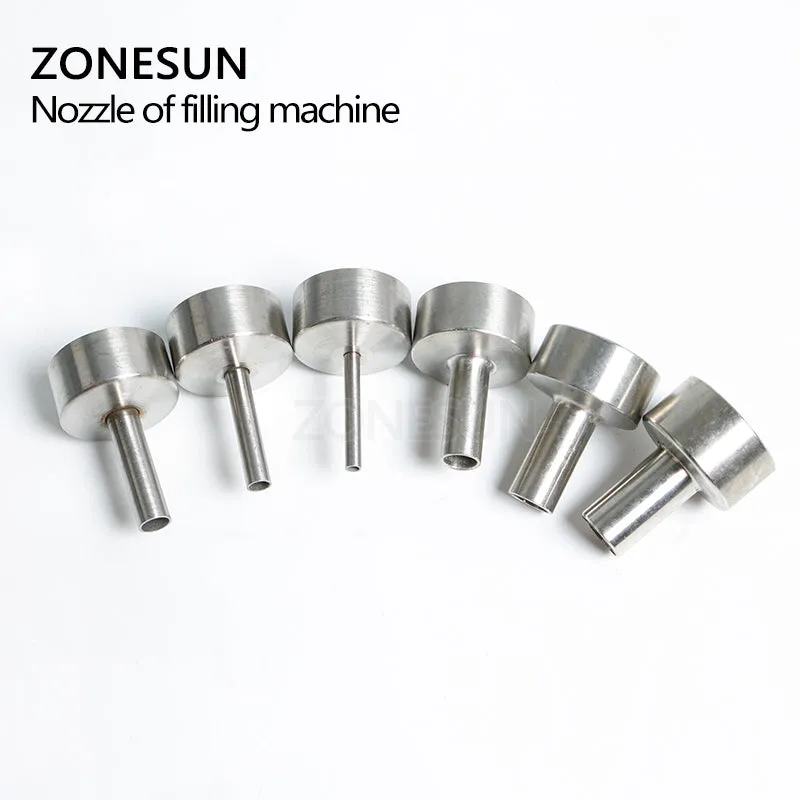 ZONESUN Filling Nozzle 4mm 6mm 8mm 10mm 12mm 14mm For Piston Paste Liquid Filling Machine