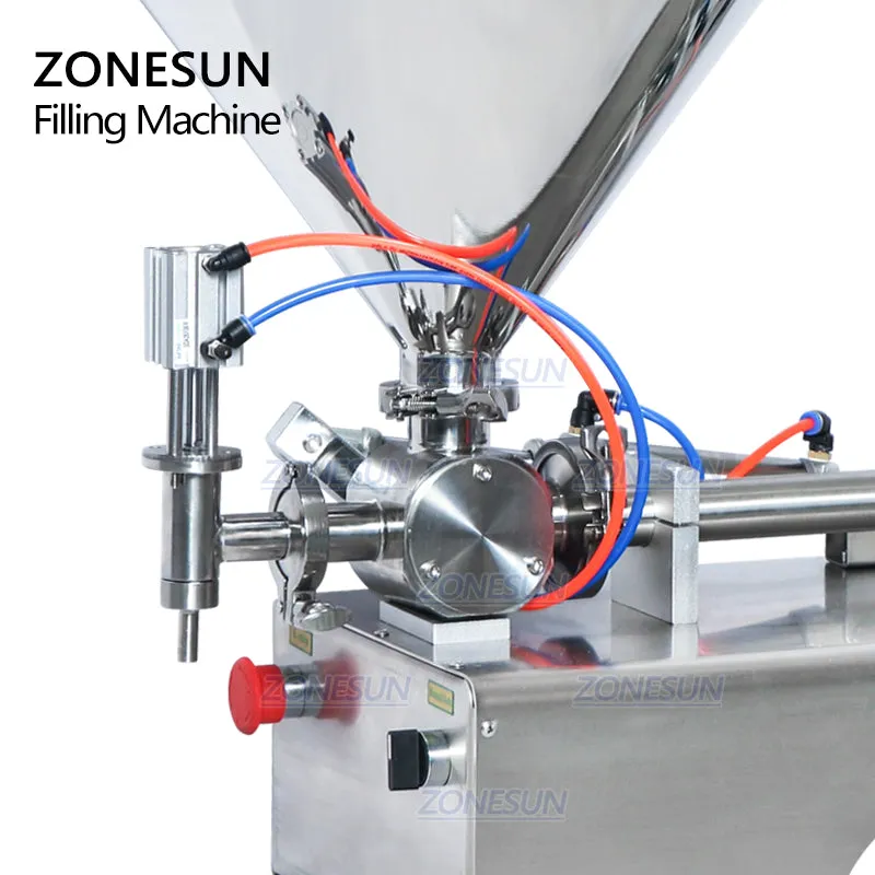 ZONESUN ZS-GTP1 Pressurized Hand Sanitizer Honey Pepper Sauce Cosmetics Gel Lotion Cream Paste Filling Machine